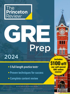 cover image of Princeton Review GRE Prep, 2024